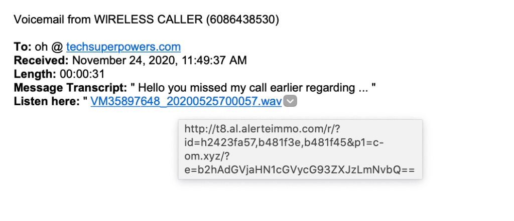 Phishing Example 1